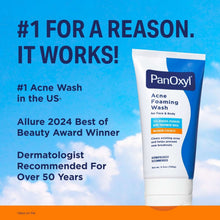 Acne foaming wash squeeze tube with white cap