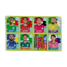 FIFA World Cup 2026 sticker sheet in plastic with player portrait cards