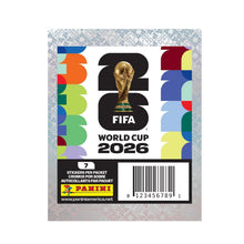 FIFA World Cup 2026 sticker packet with trophy FIFA logo