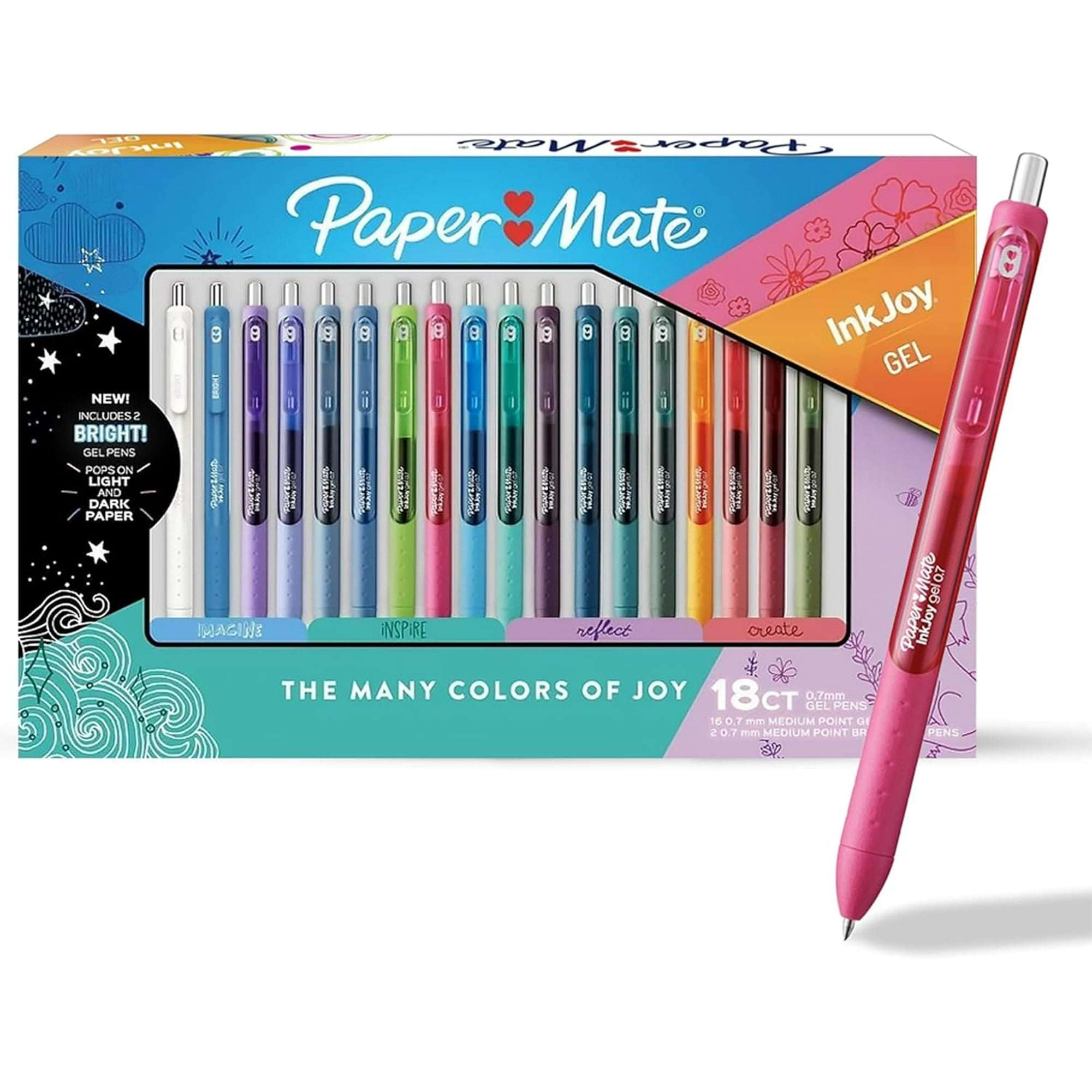 Paper Mate InkJoy Gel Pens, Medium Point (0.7 mm), Assorted Colors