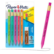 Handwriting triangular mechanical pencil set with 1.3mm lead, fun colors, 8 count