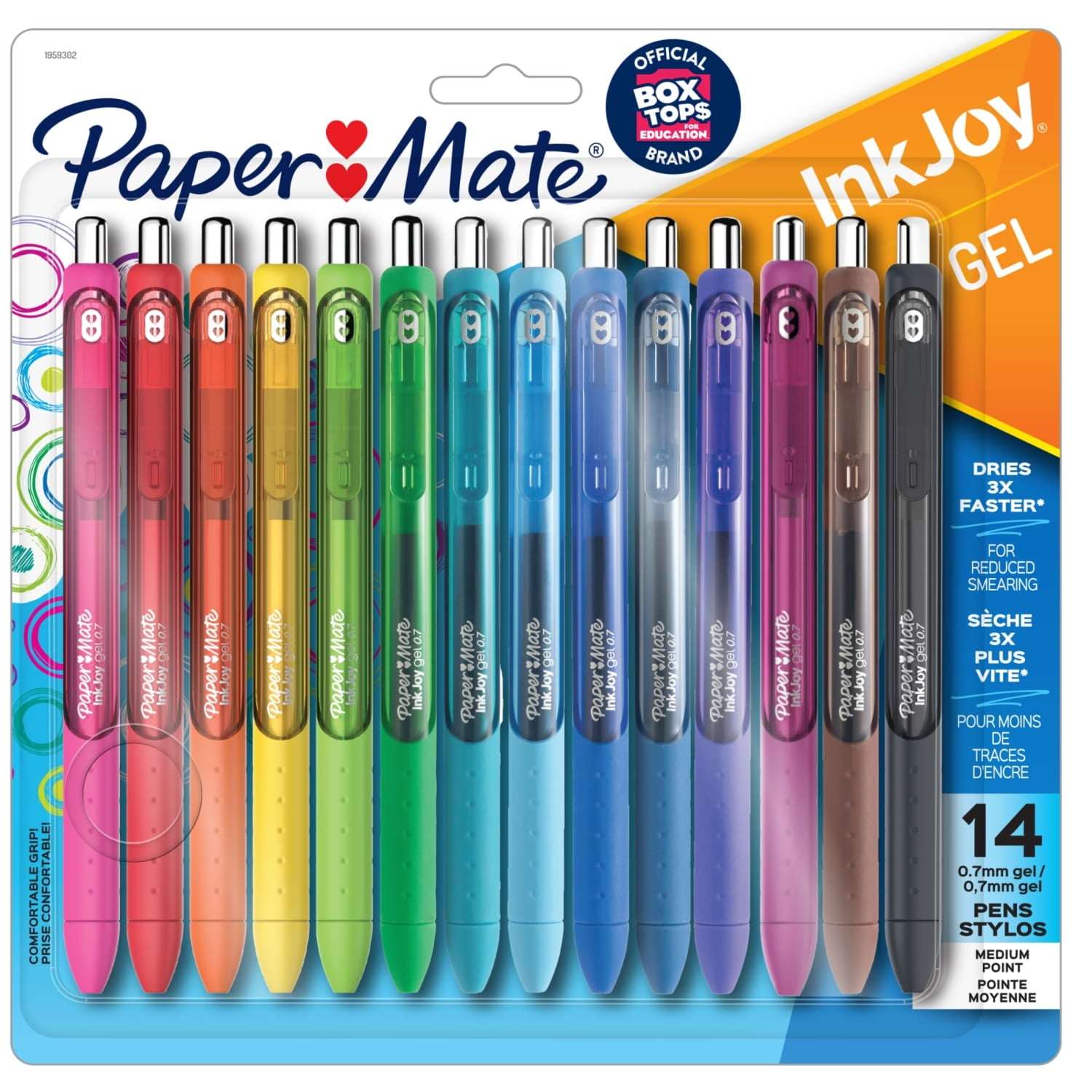 Paper Mate InkJoy Gel Pens, Medium Point (0.7 mm), Assorted Colors