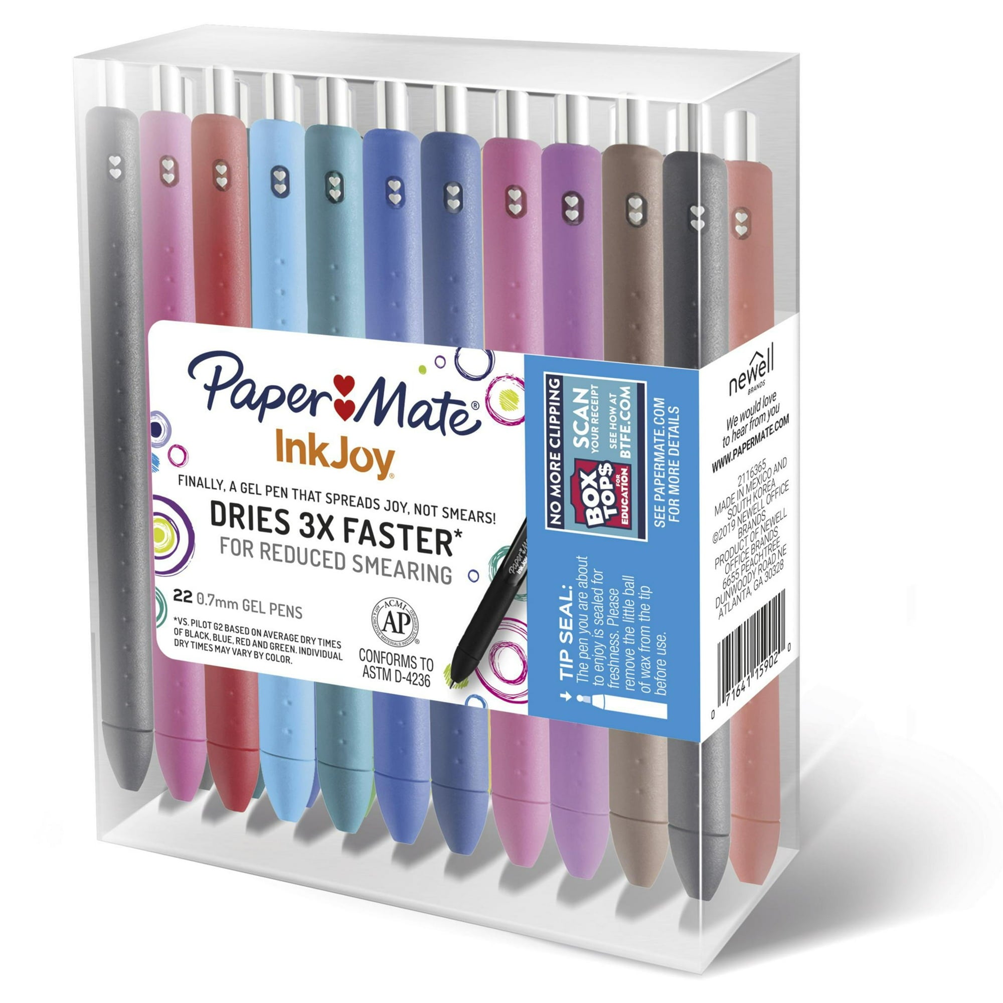 Paper Mate InkJoy Gel Pens, Medium Point (0.7 mm), Assorted Colors