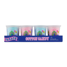Parade cotton candy cups multipack, pastel blue and pink tubs in display box