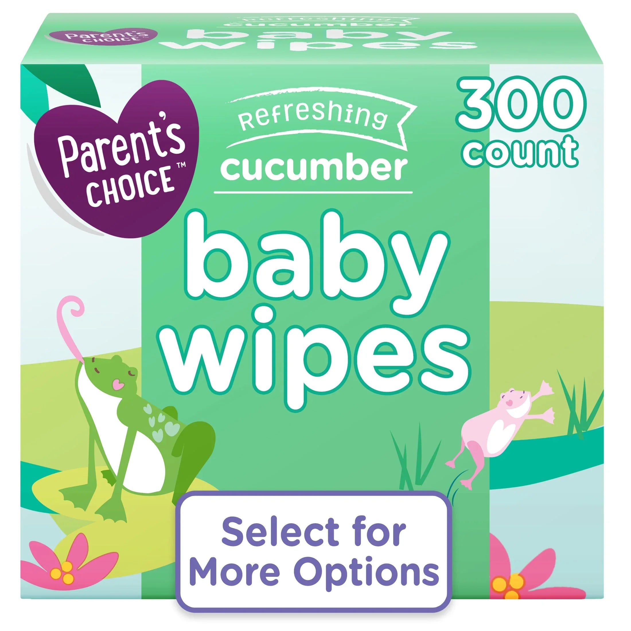 Parent's Choice Refreshing Cucumber Baby Wipes, 300 Count - USA MEGA SHOP