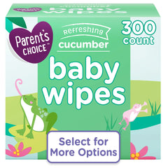 Parent's Choice Refreshing Cucumber Baby Wipes, 300 Count - USA MEGA SHOP