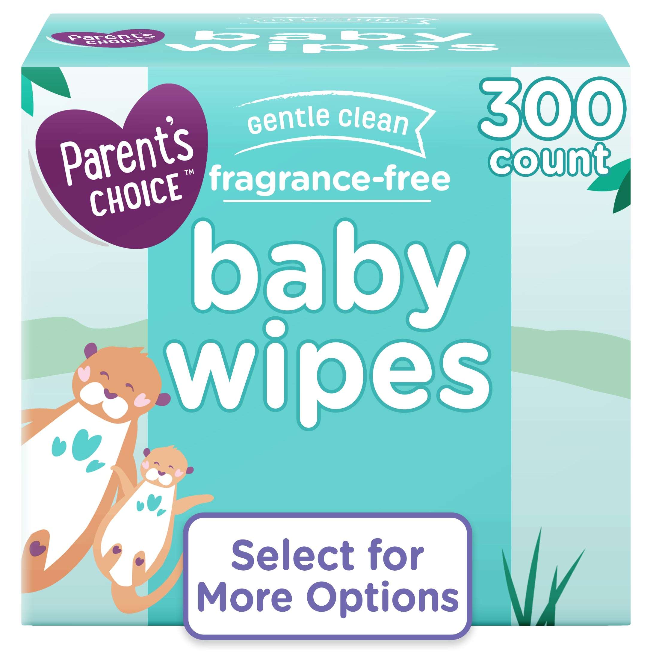 Parent's Choice Fragrance-Free Baby Wipes, 300 Count (Select for More Options)
