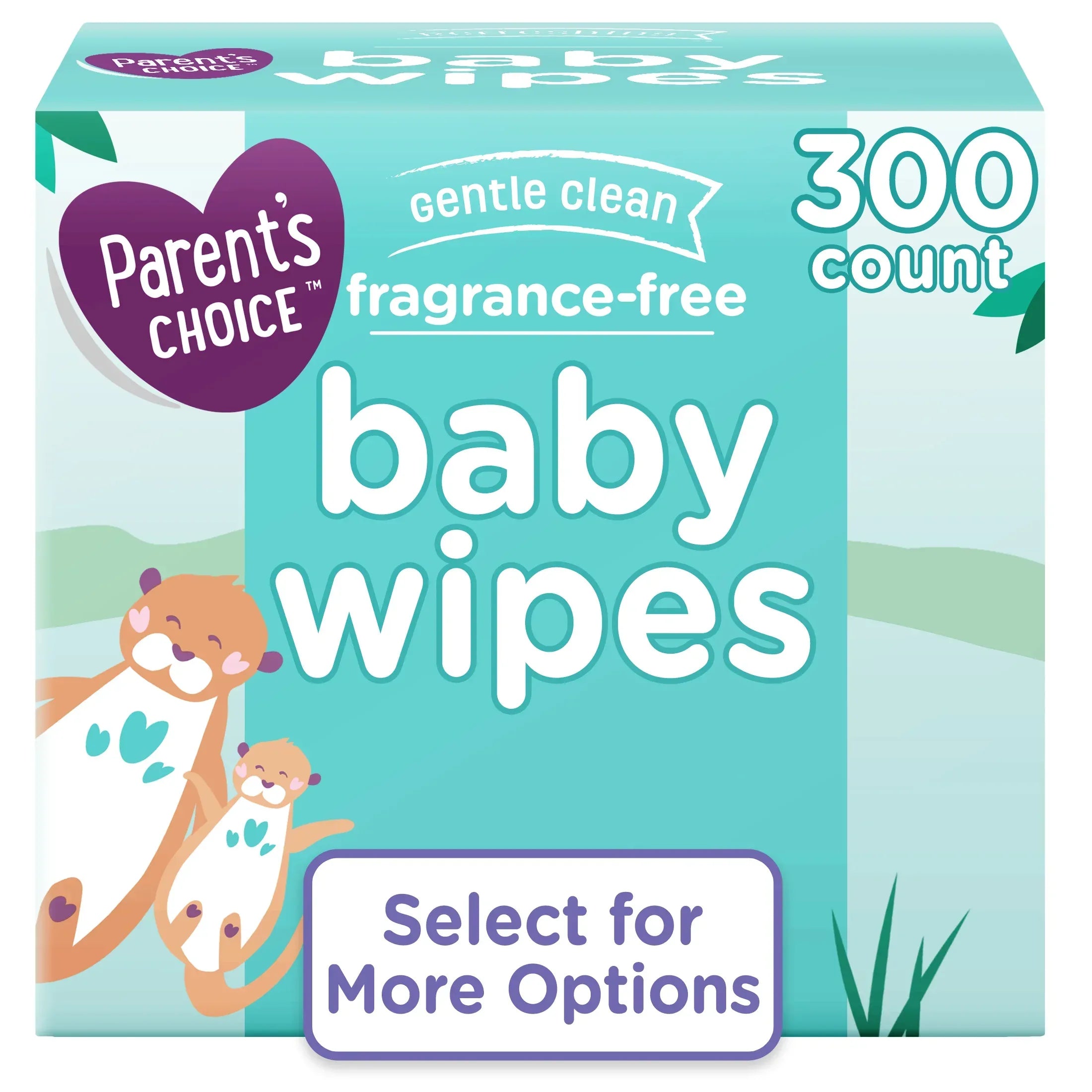 Parent's Choice Fragrance Free Baby Wipes, Travel-Pack, 50 Count