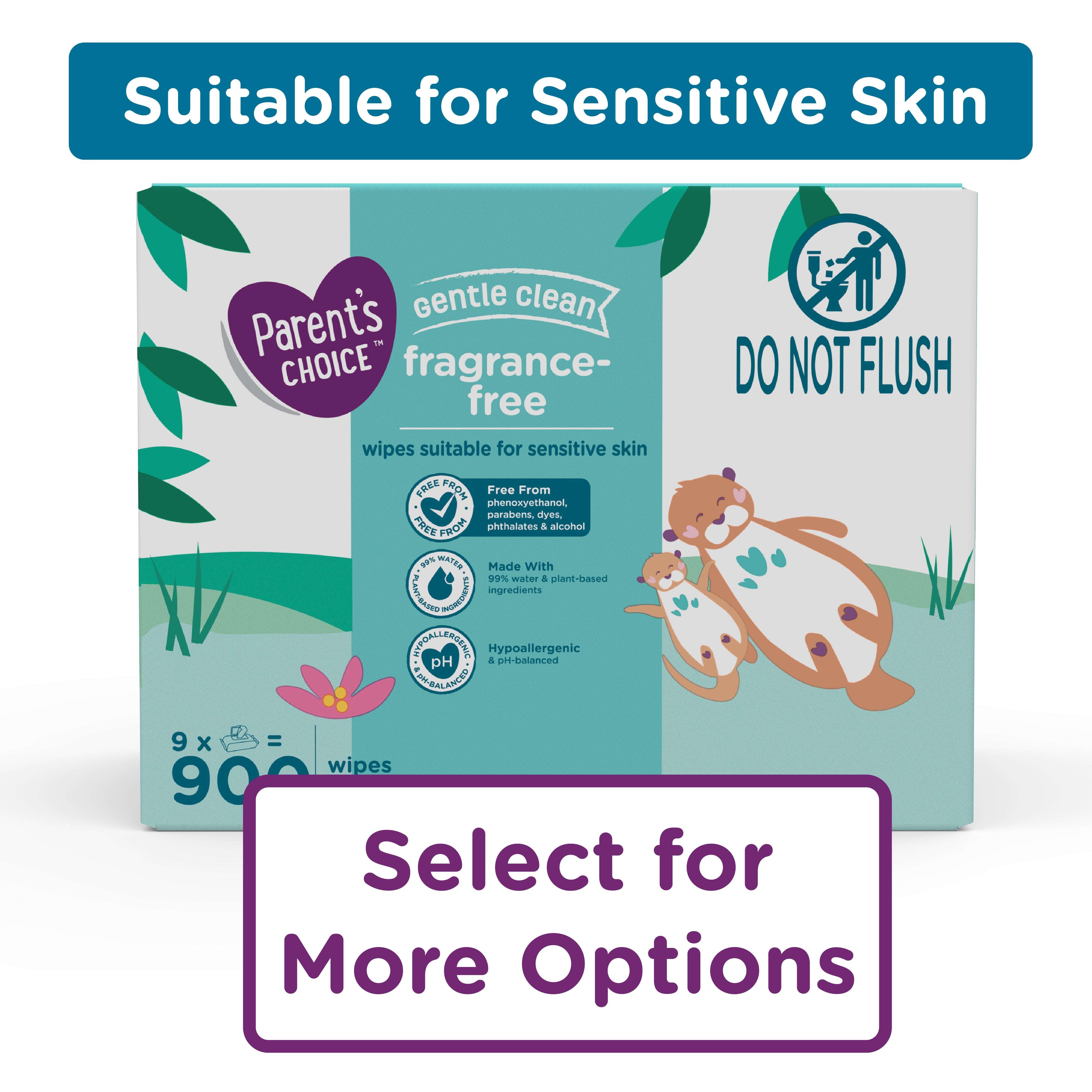 Parent's Choice Fragrance-Free Baby Wipes, 300 Count (Select for More Options)