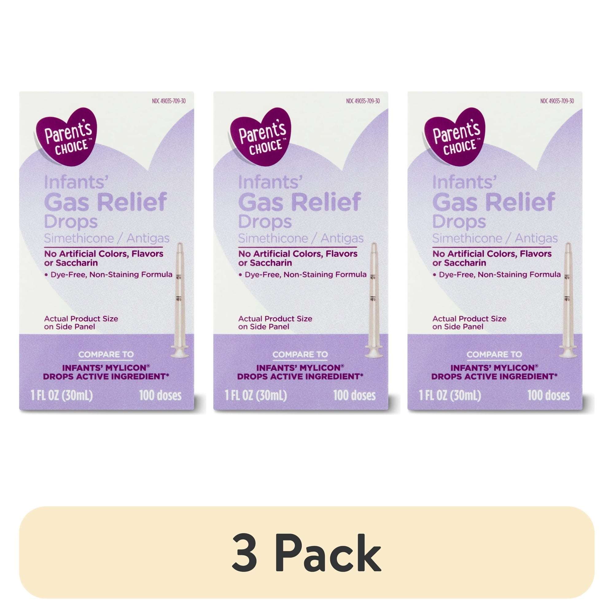 Parent's Choice Infant Gas Relief Drops, Simethicone 20mg, 1 fl oz