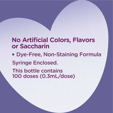 Infants' gas relief drops label: no artificial colors or flavors, syringe enclosed