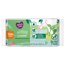 Parent's Choice cucumber baby wipes travel pack, 50 wipes in sealed pack