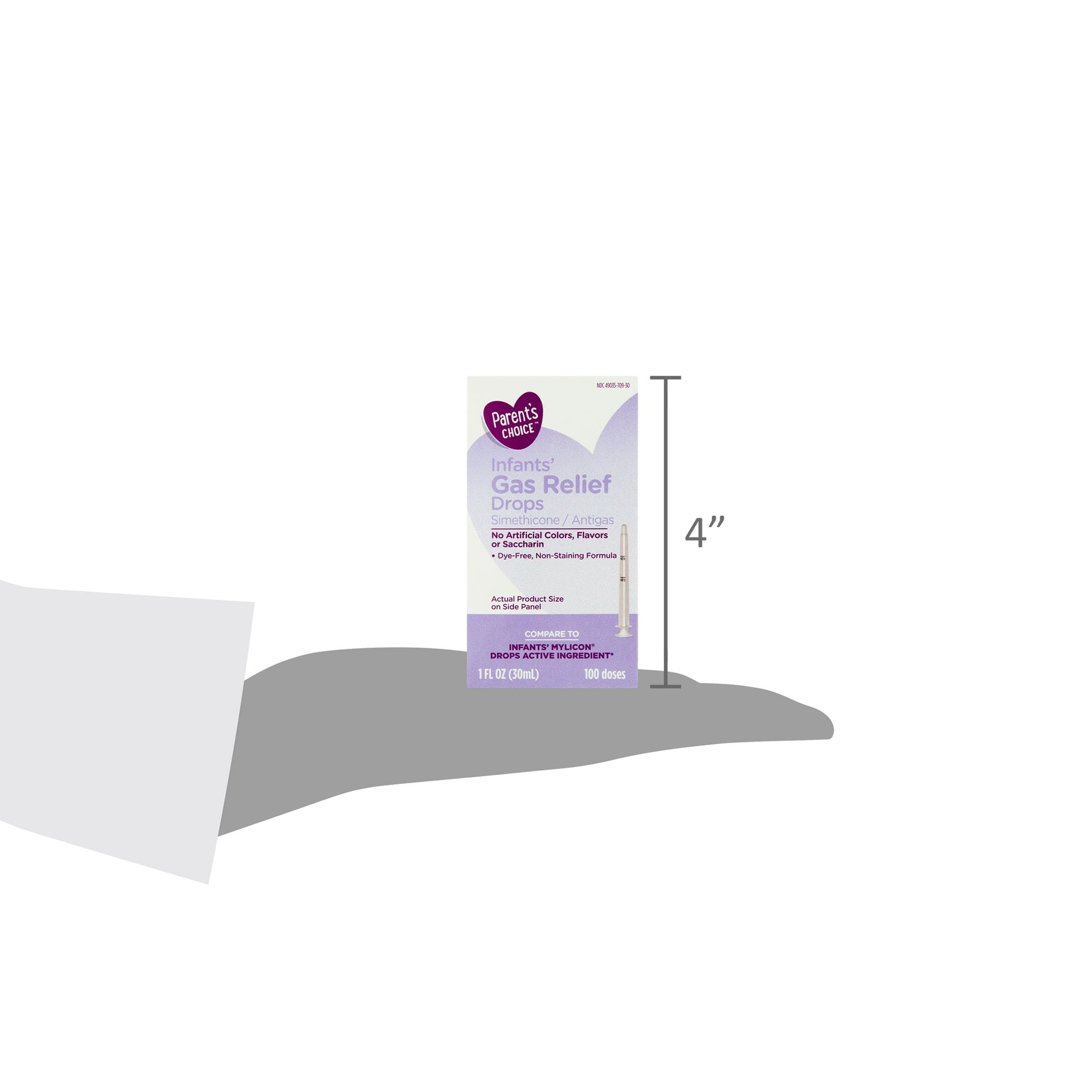 Parent's Choice Infant Gas Relief Drops, Simethicone 20mg, 1 fl oz