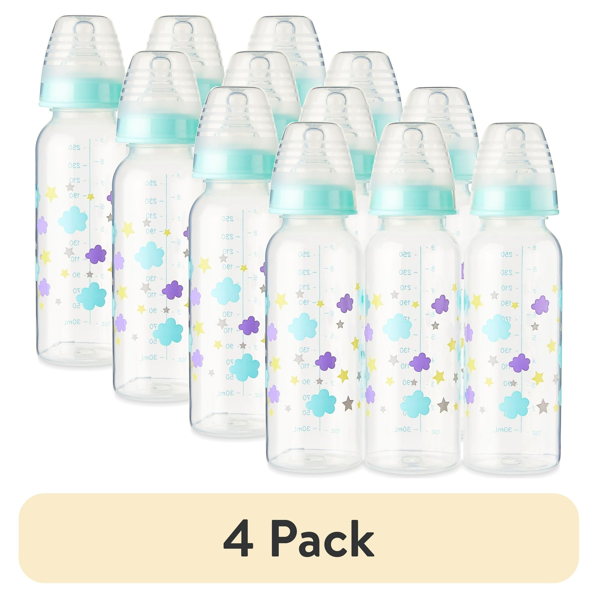Parent's Choice Bottle, Newborns, Unisex, Cloud Print, 3 Pack, 9 fl oz