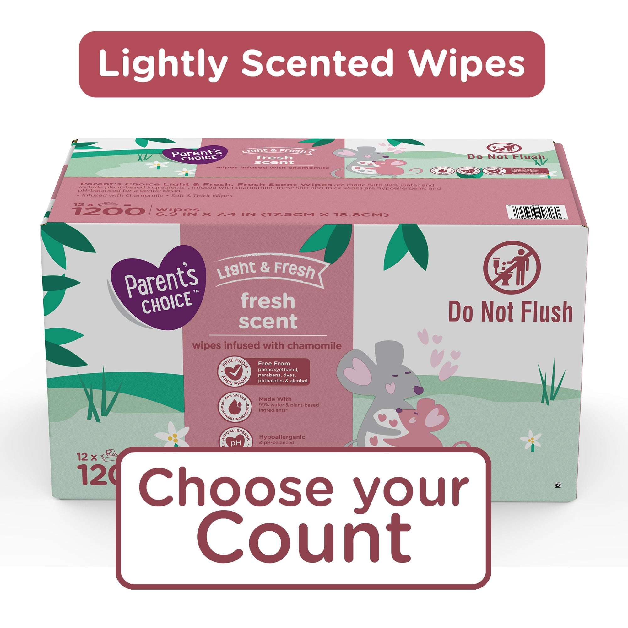 Parent's Choice Fresh Scent Baby Wipes, 300 Count (Select for More Options)