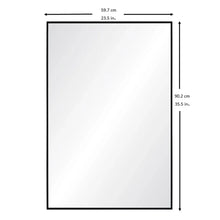 Rectangular wall mirror dimensions: 59.7 in wide, 90.2 in tall