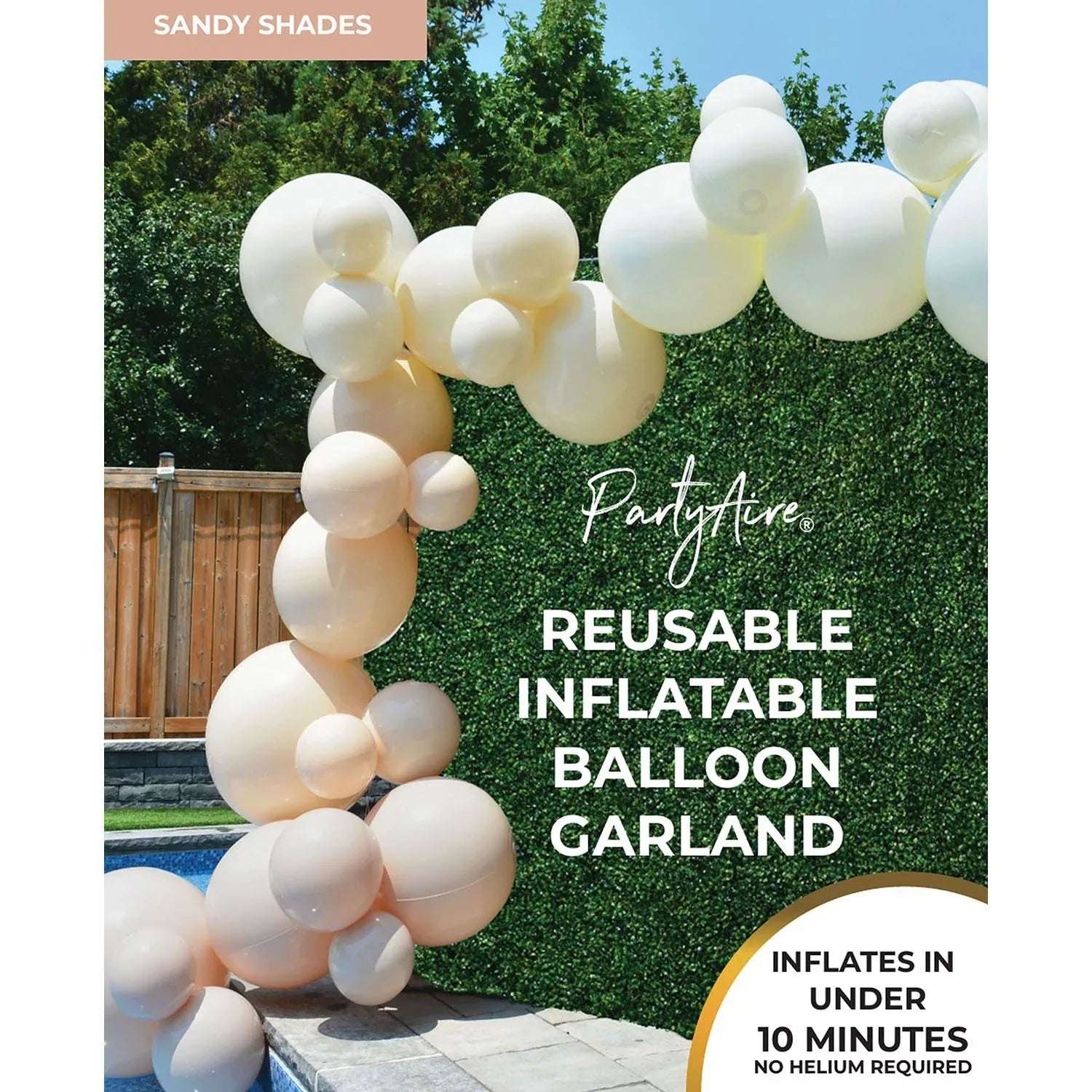 PartyAire 18' Reusable PVC Balloon Arch, 28 pc.
