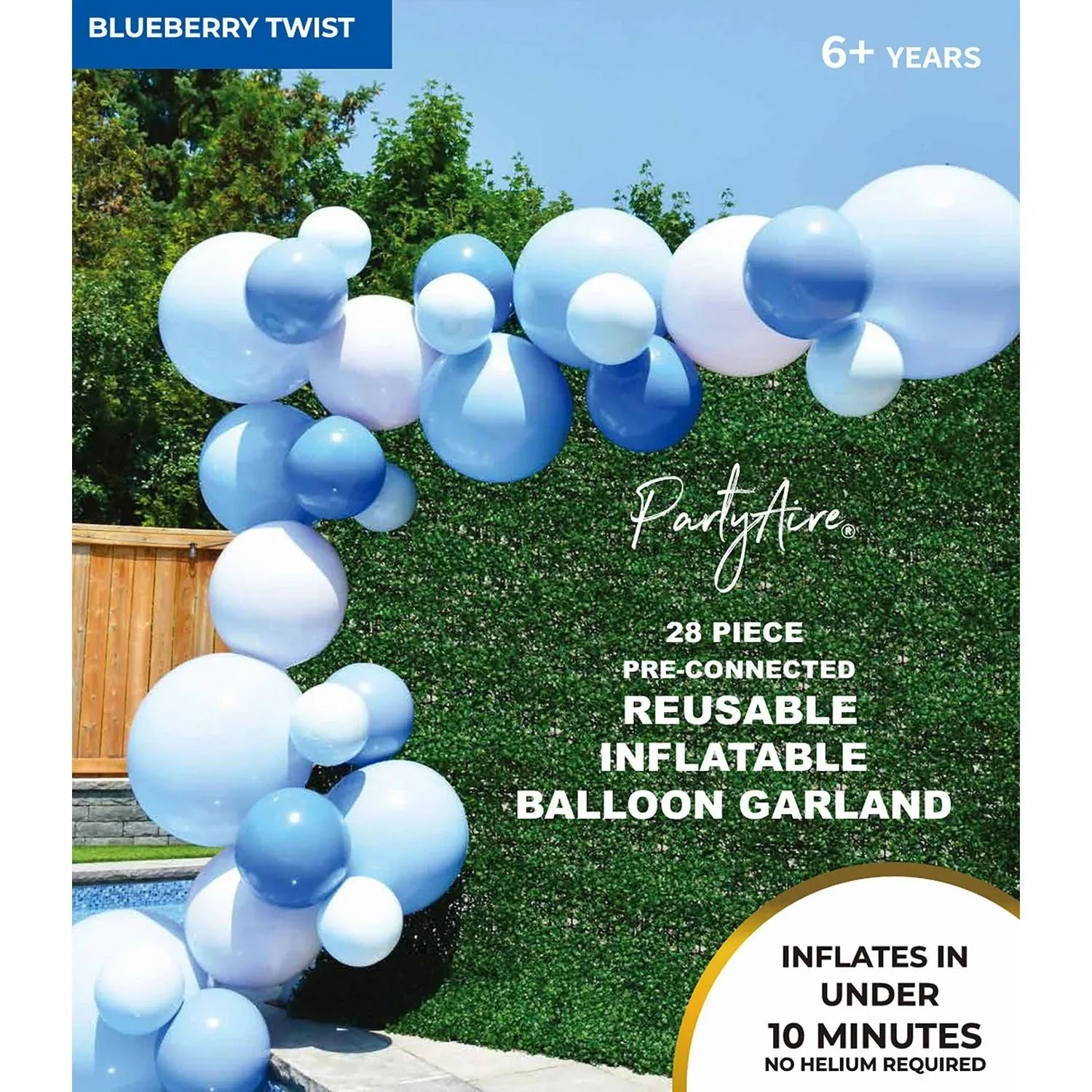 PartyAire 18' Reusable PVC Balloon Arch, 28 pc.