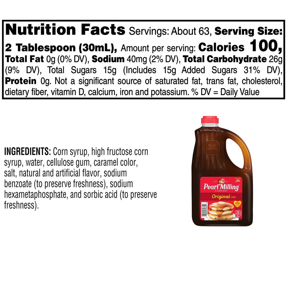 Pearl Milling Company Original Syrup, 64 oz. - USA MEGA SHOP