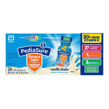 Kids vanilla nutrition shake box front panel with 20% more vitamin D badge