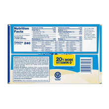 Kids nutrition shake box back with nutrition facts and 20% more vitamin D