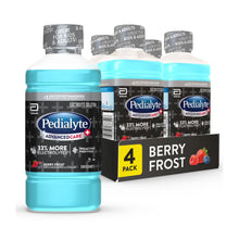 Berry Frost electrolyte drink pack of 4 with three bottles and a 4-pack box