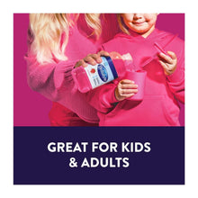 Electrolyte drink shown in use for kids and adults, child holding bottle