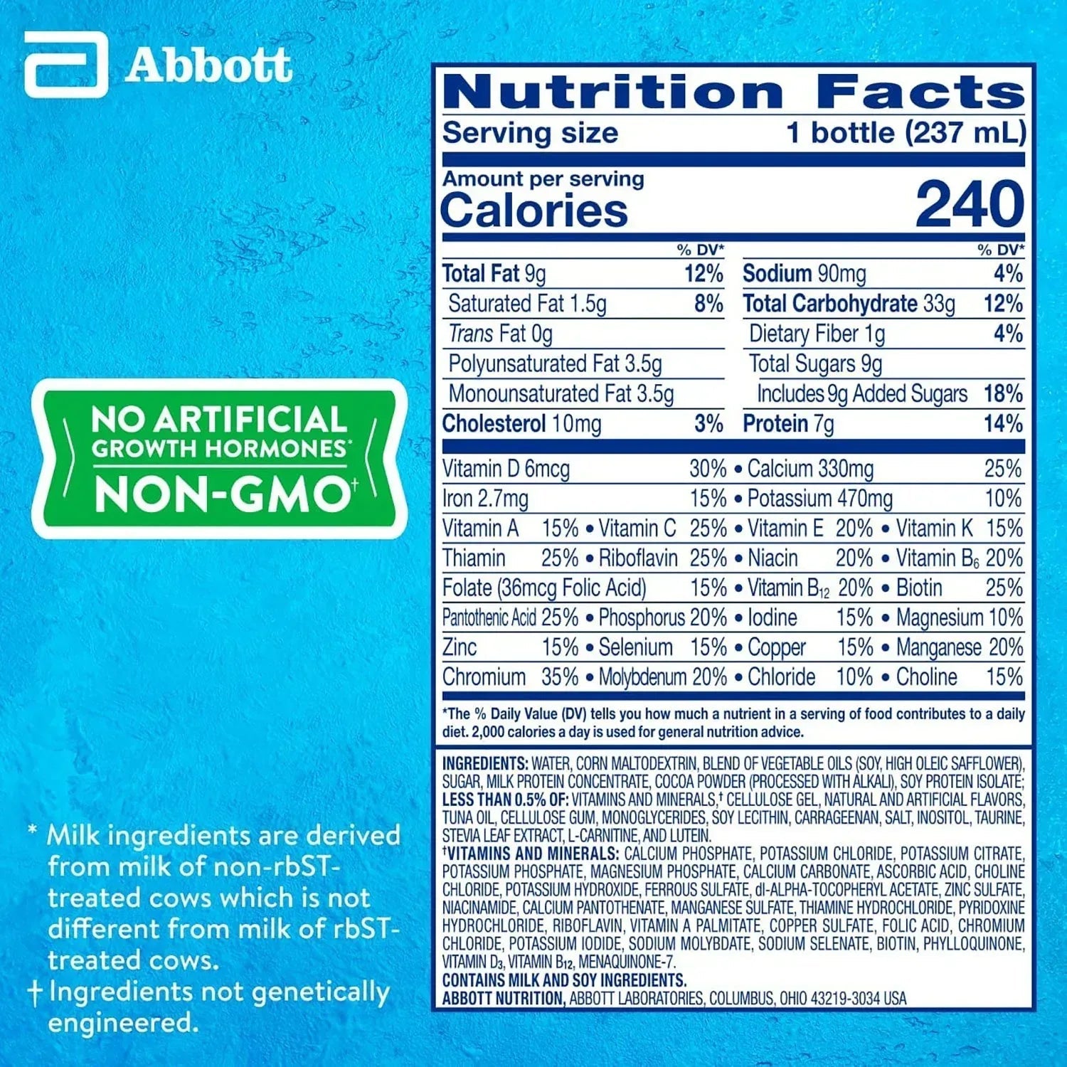 Pediasure Grow and Gain Nutrition Shake for Kids, Chocolate (8 Fl. Oz., 24 Pk.)