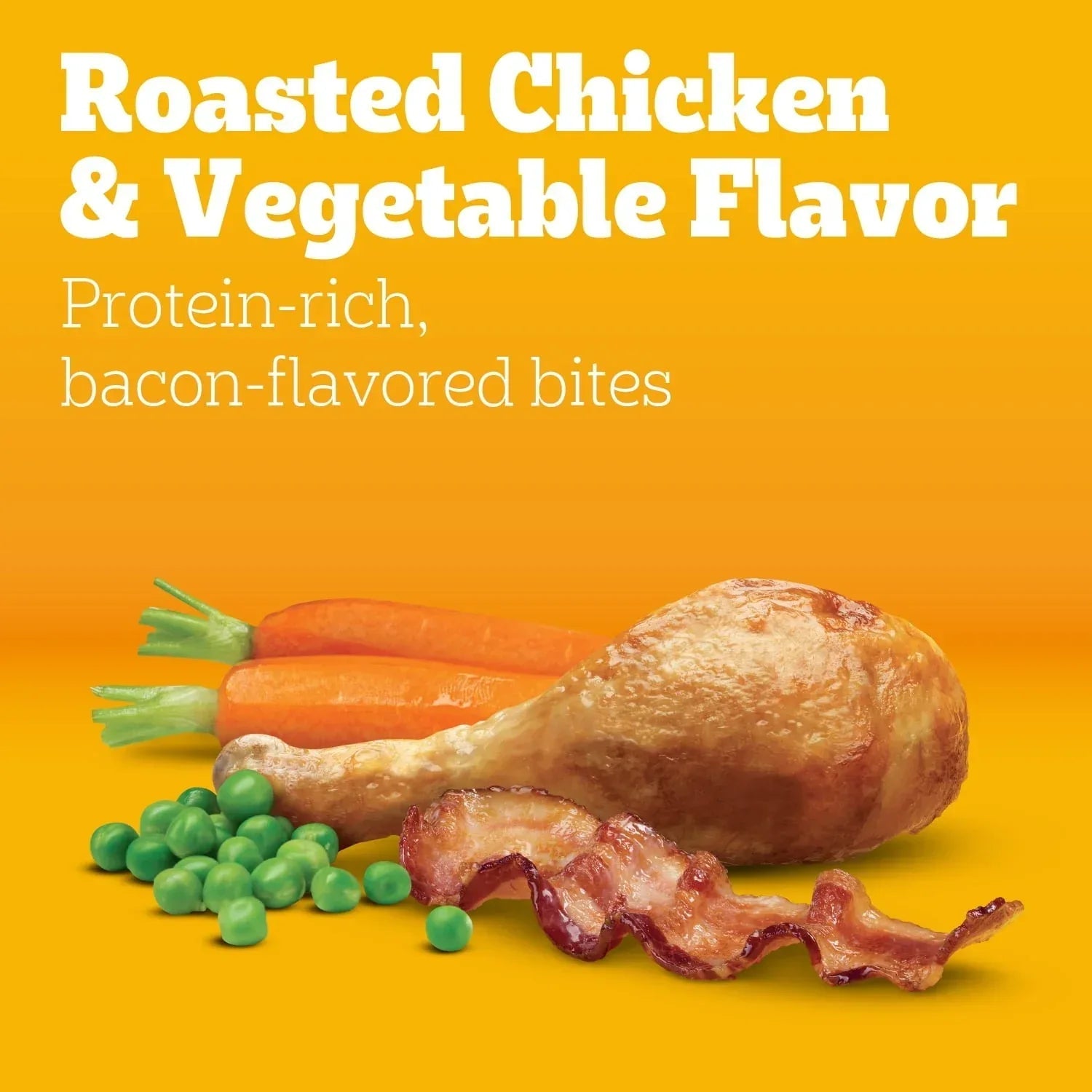 Pedigree Adult Dry Dog Food Roasted Chicken & Vegetable Flavor With Bacon Flavored Bites