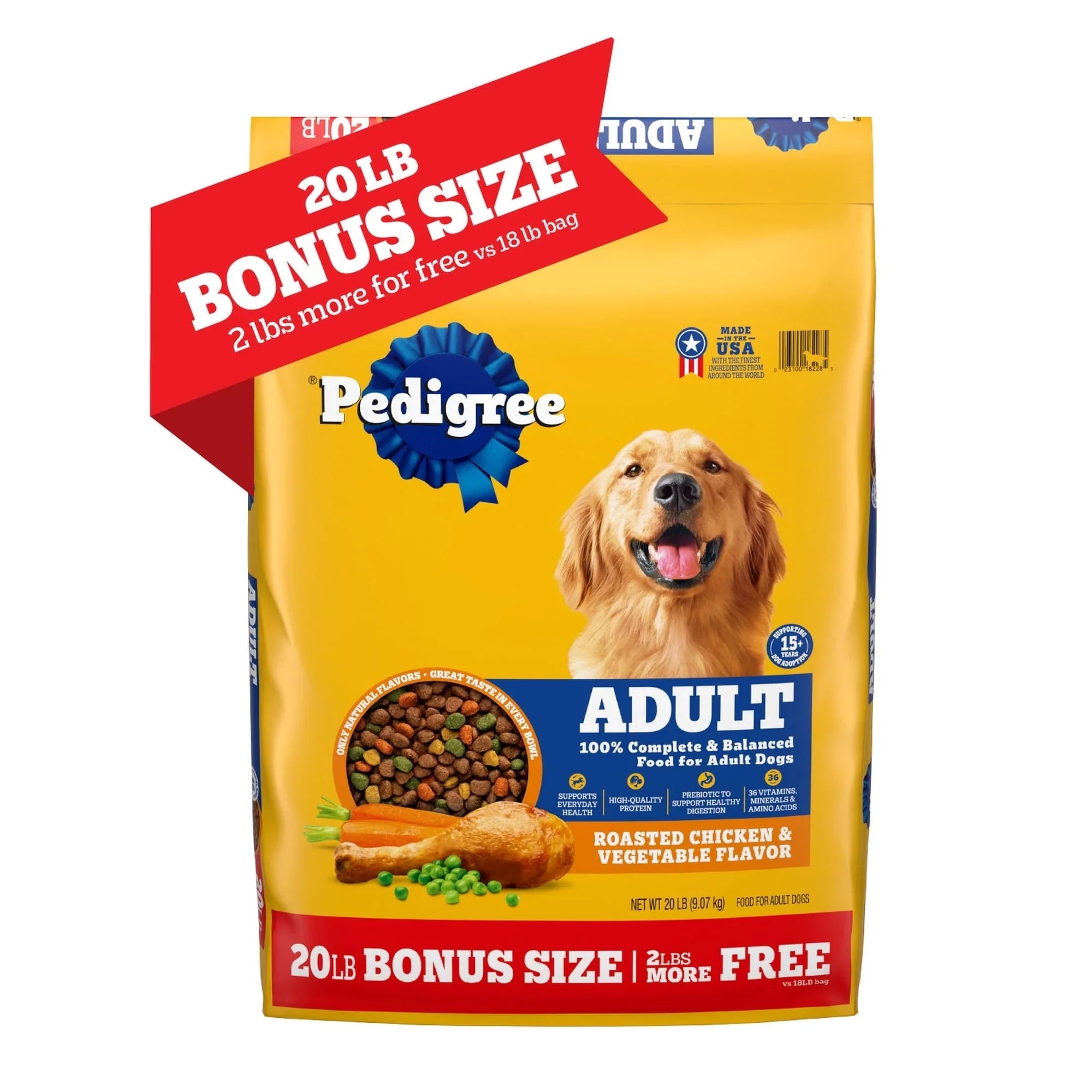 Pedigree Complete Nutrition Adult Dry Dog Food, Roasted Chicken & Vegetable Flavor - USA MEGA SHOP