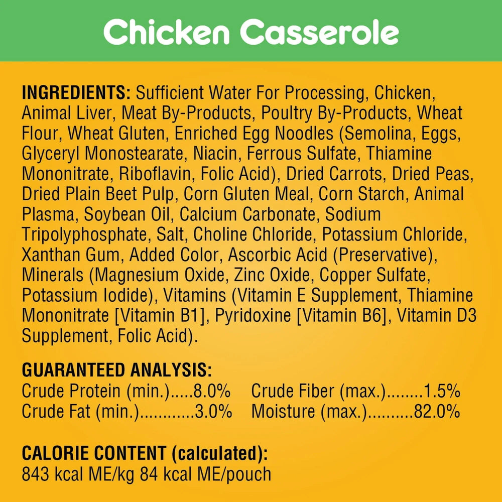 Pedigree Choice Cuts In Gravy Wet Dog Food Chicken Casserole Variety Pack, 3.5 oz Pouches, 18 Count - USA MEGA SHOP