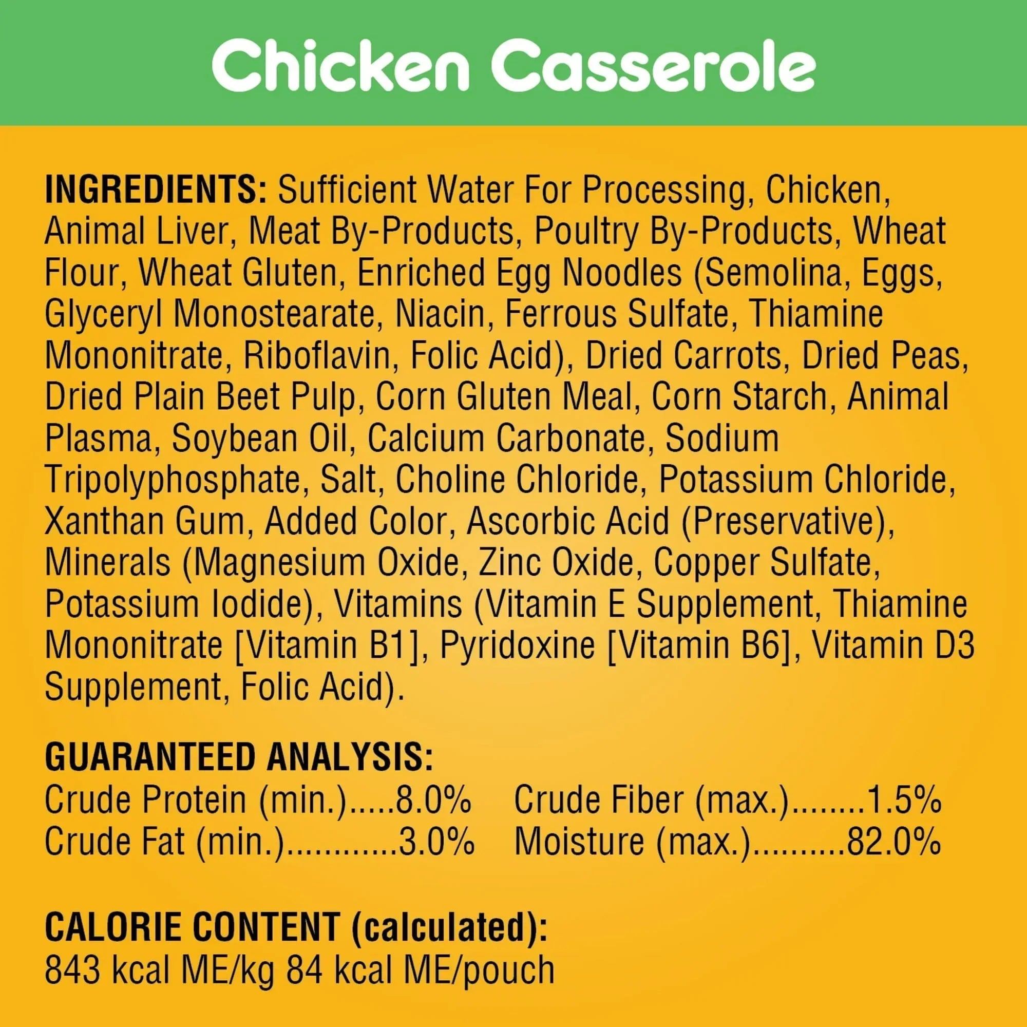 Pedigree Choice Cuts In Gravy Wet Dog Food Chicken Casserole Variety Pack, 3.5 oz Pouches, 18 Count