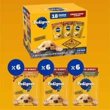 Pedigree Choice Cuts in Gravy variety pack with three pouch sets, 18 count