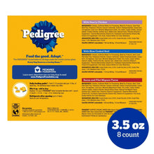 Pedigree chopped ground dinner box with 3.5 oz pouches, 8 count