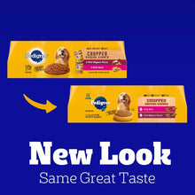 Pedigree chopped ground dinner variety pack wet dog food boxes, New Look Same Great Taste