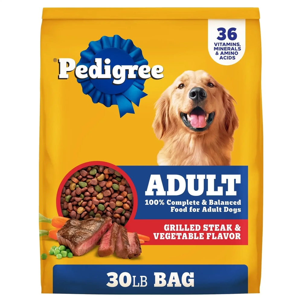 Pedigree Complete Nutrition Adult Dry Dog Food, Grilled Steak & Vegetable Flavor - USA MEGA SHOP