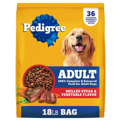Pedigree Complete Nutrition Adult Dry Dog Food, Grilled Steak & Vegetable Flavor - USA MEGA SHOP