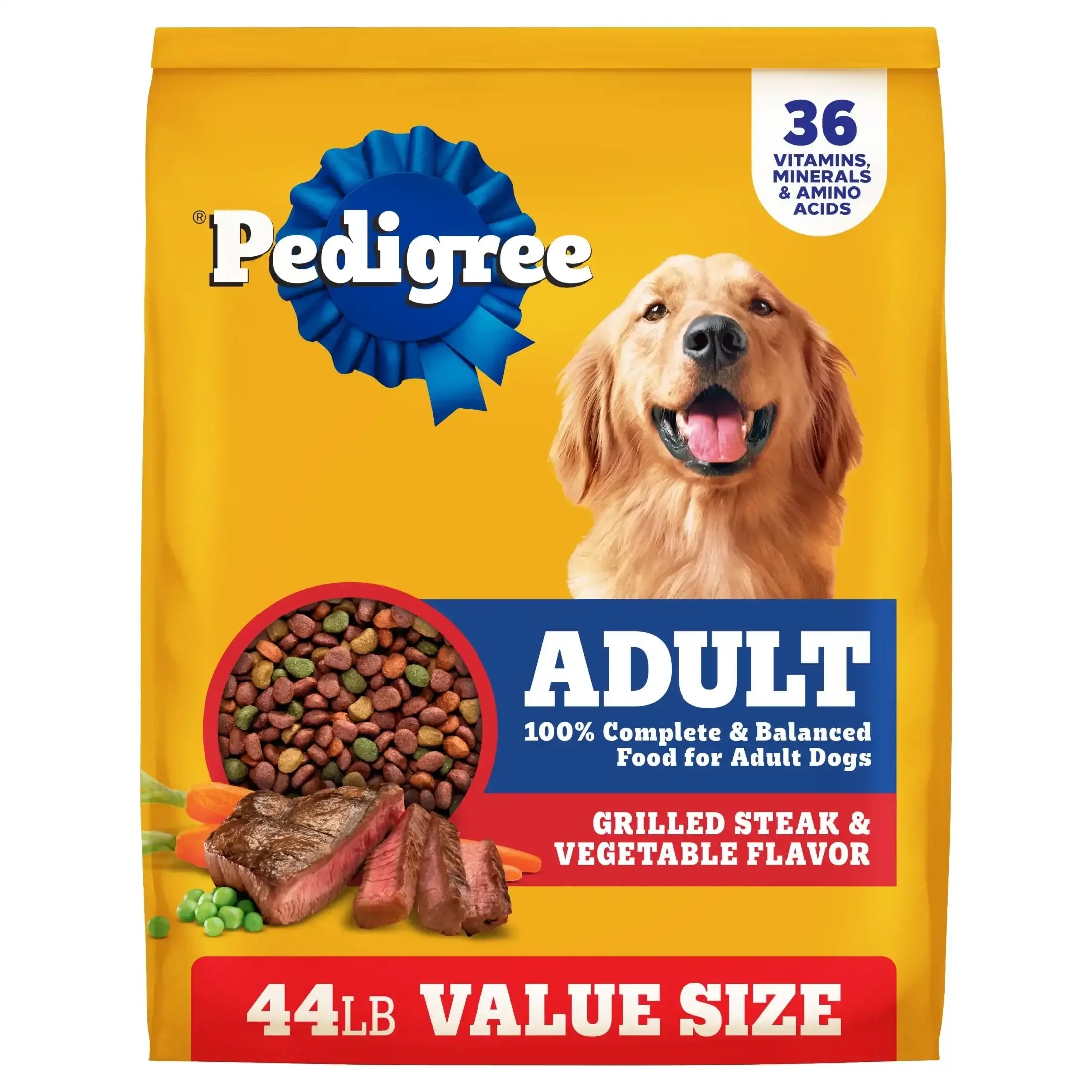 Pedigree Complete Nutrition Adult Dry Dog Food, Grilled Steak & Vegetable Flavor - USA MEGA SHOP