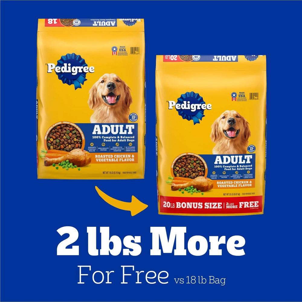 Pedigree Complete Nutrition Adult Dry Dog Food, Roasted Chicken & Vegetable Flavor - USA MEGA SHOP