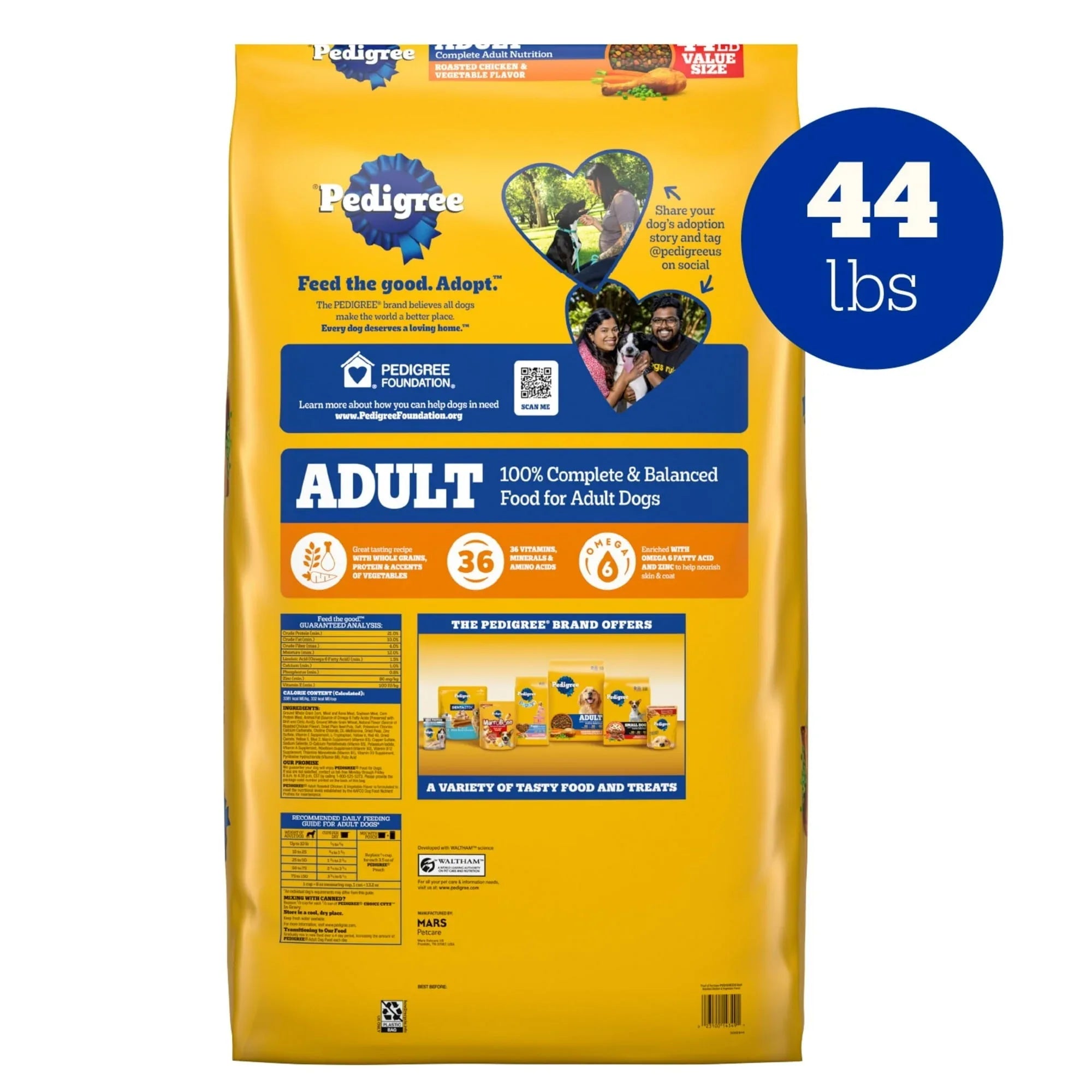 Pedigree Complete Nutrition Adult Dry Dog Food, Roasted Chicken & Vegetable Flavor - USA MEGA SHOP