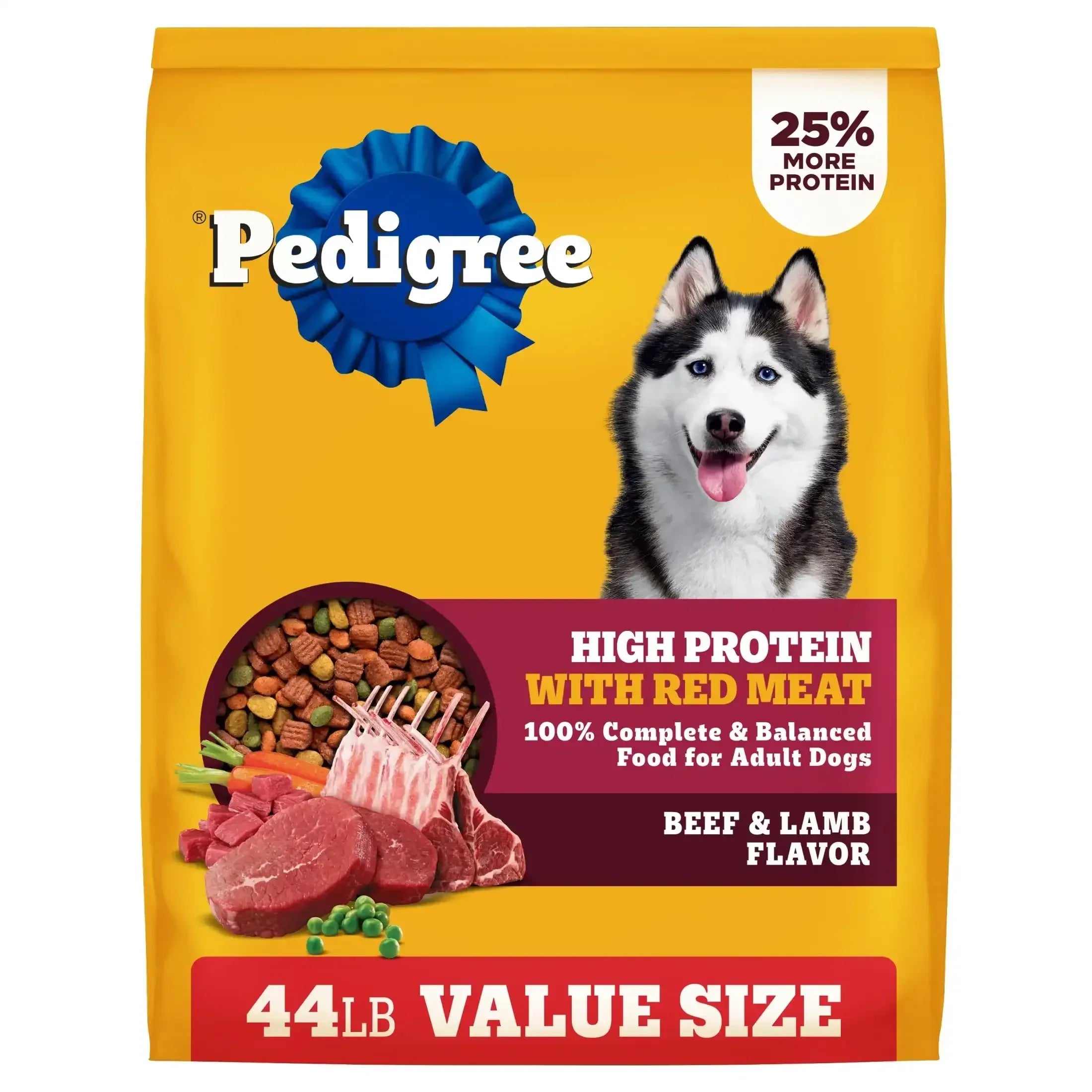 Pedigree High Protein Adult Dry Dog Food, Beef and Lamb Flavor - USA MEGA SHOP