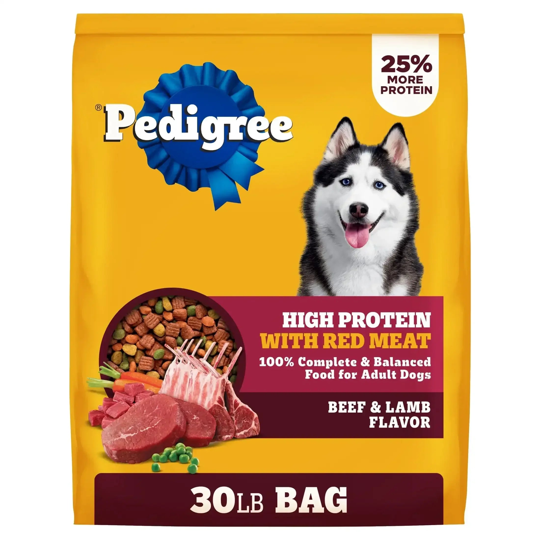 Pedigree High Protein Adult Dry Dog Food, Beef and Lamb Flavor - USA MEGA SHOP