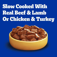 Pedigree High Protein Beef Lamb & Chicken Turkey In Gravy Wet Food Variety Pack (12) 13.2 oz Cans - USA MEGA SHOP