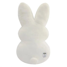Jumbo white plush bunny with Peep's logo patch on belly