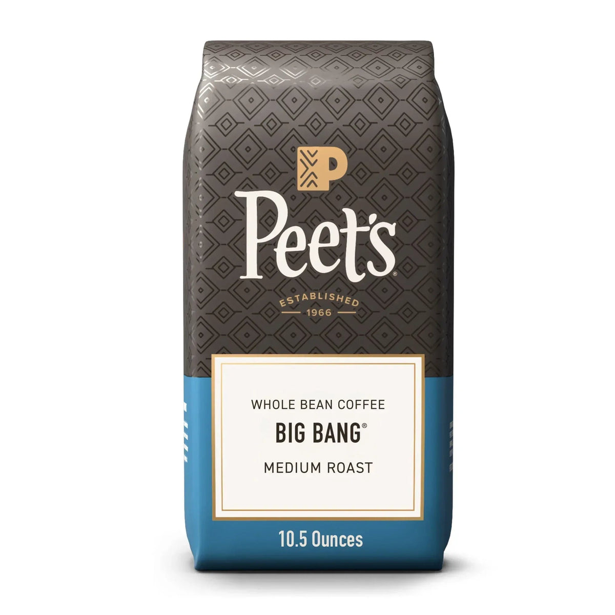 Peet's Coffee Big Bang Premium Medium Roast Whole Bean Coffee, Arabica, 10.5 oz