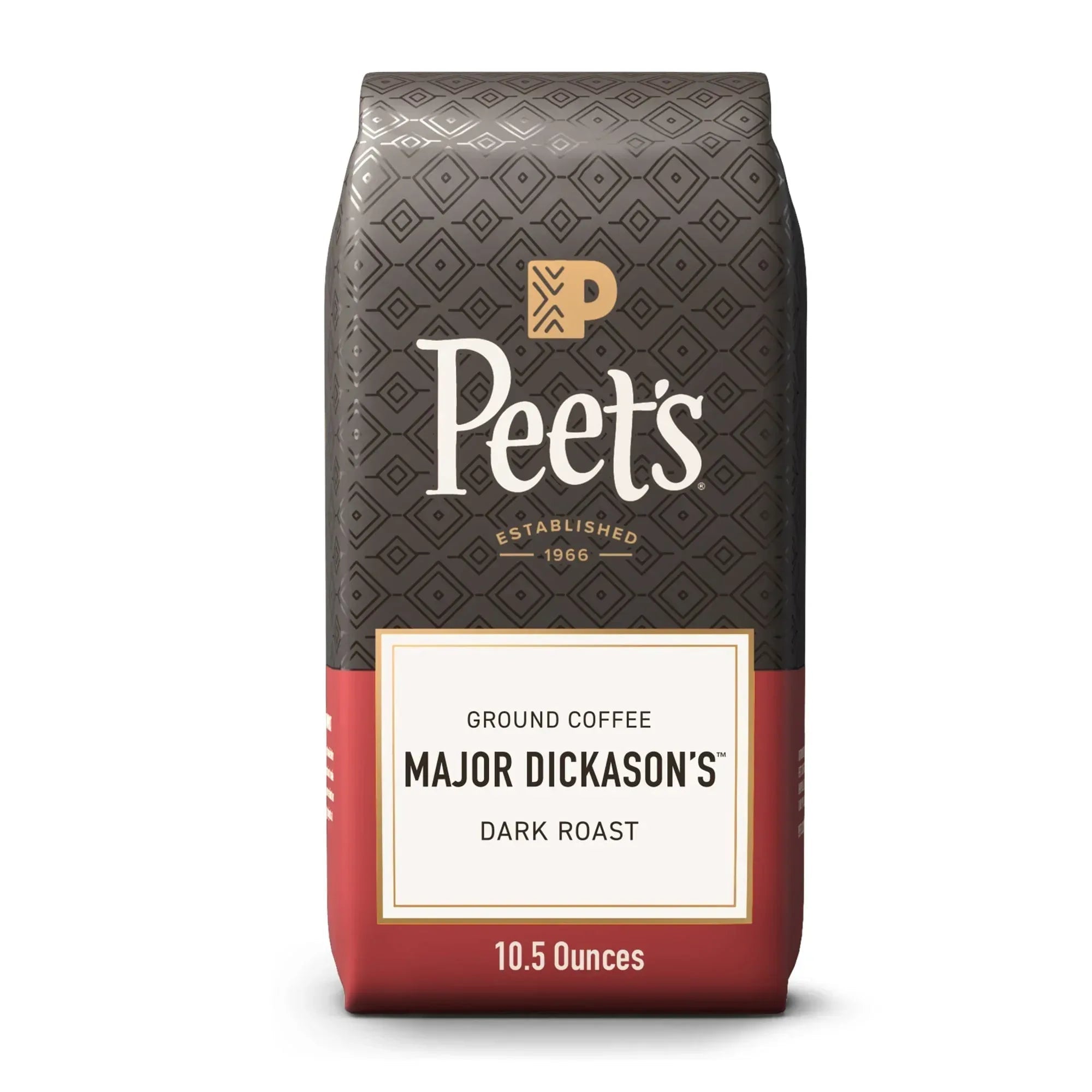 Peet's Coffee Major Dickason's Blend Premium Dark Roast Ground Coffee, Arabica, 10.5 oz