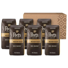 Peet's Coffee Big Bang ground coffee bags, medium roast, 10.5 oz (6-pack)
