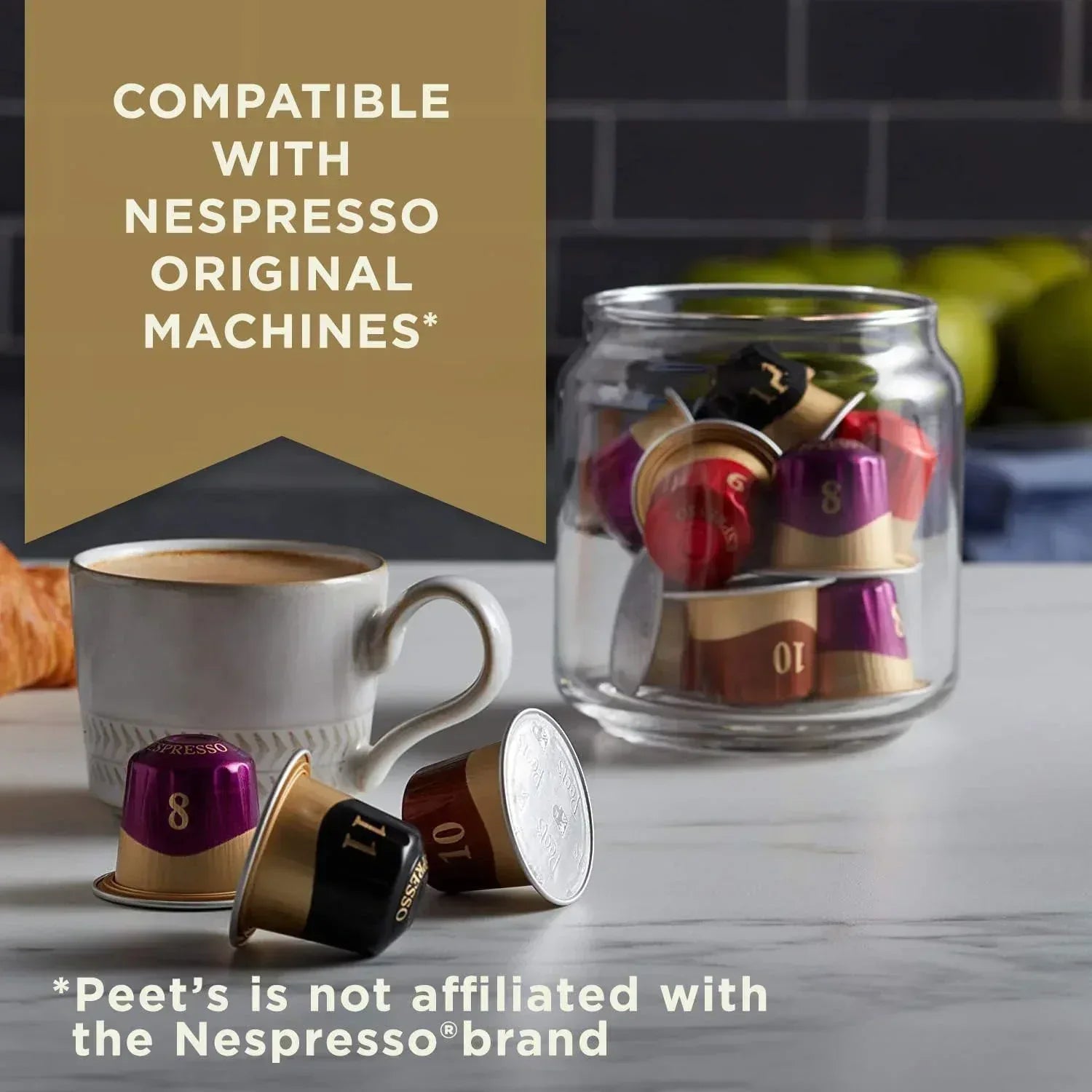 Peet's Coffee Crema Scura Intensity 9 Medium Roast Pods, 50 ct.