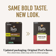 Peet's Coffee Cápsulas Descafeinadas Tostado Oscuro K-Cup, House Blend (75 unidades)