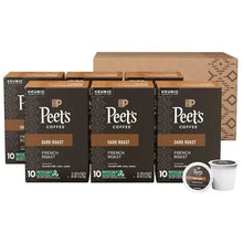 Peet's Coffee French roast dark roast K-Cup pods multi-pack with 10-count boxes